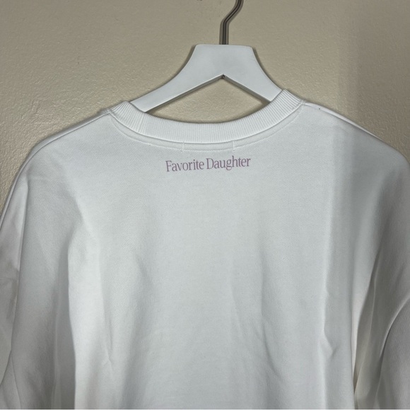 Favorite Daughter Mom of the Year Cotton Crewneck Sweatshirt Small White - Picture 10 of 11